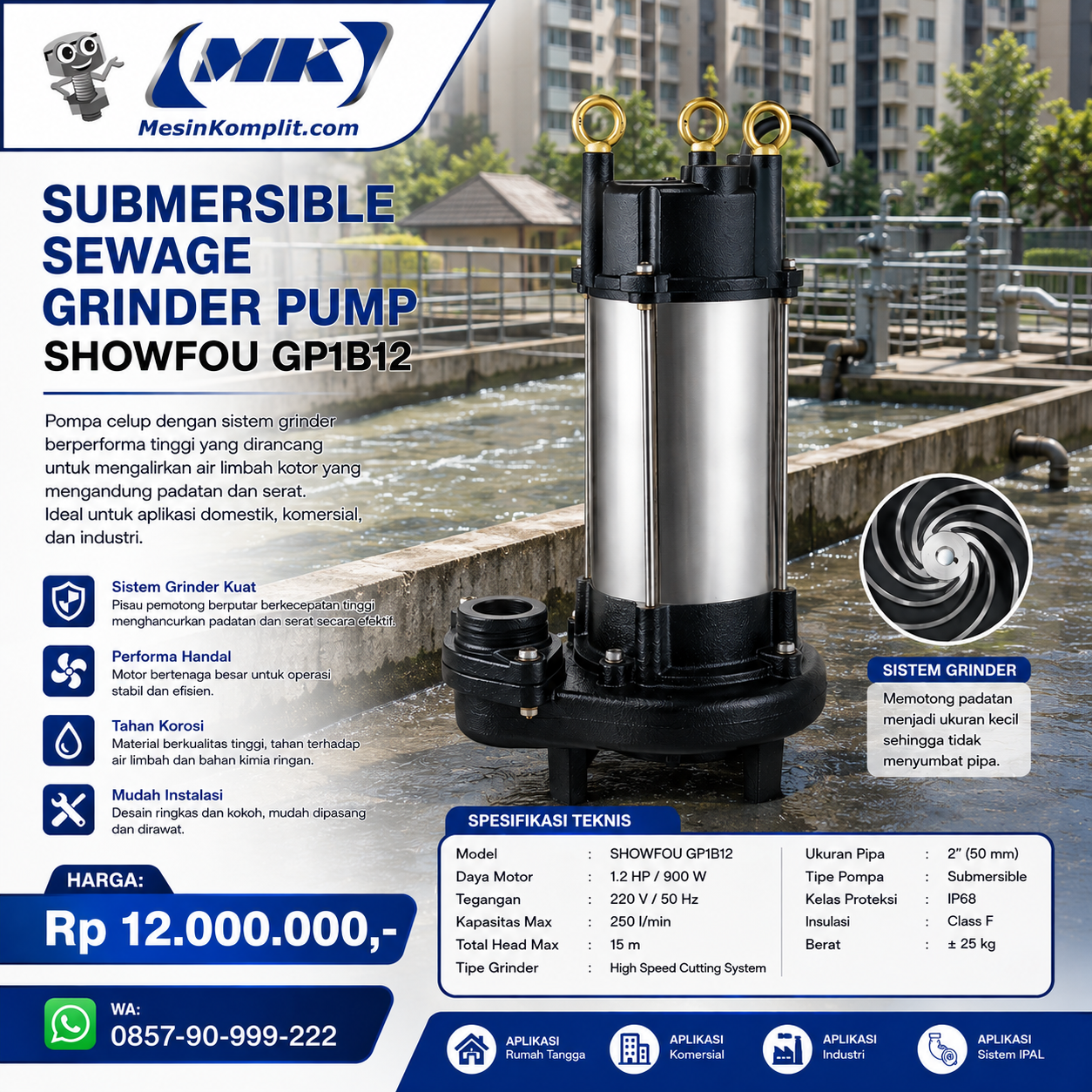 Pompa Grinder Limbah (PMP...